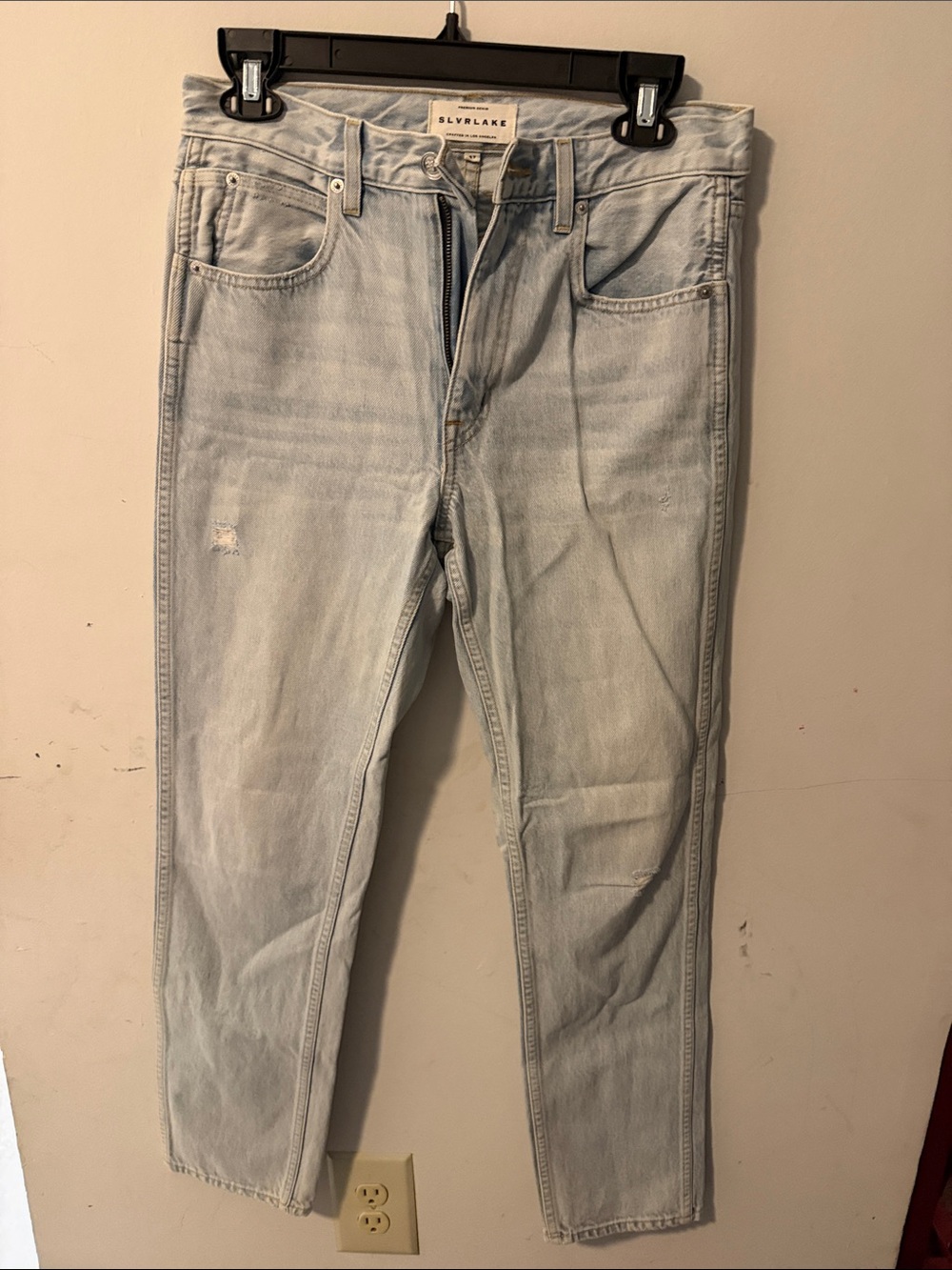 SLVRLAKE Light Blue Ankle Crop Jeans